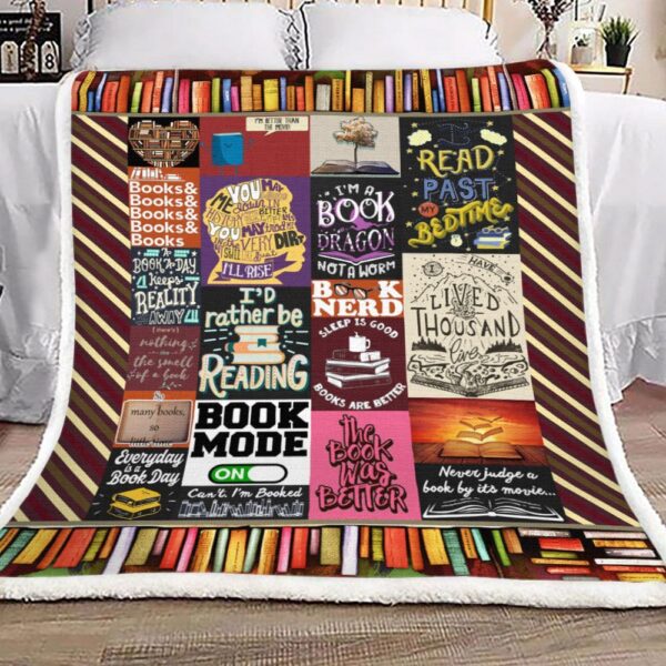 Reading Fleece Blanket Sherpa Blanket