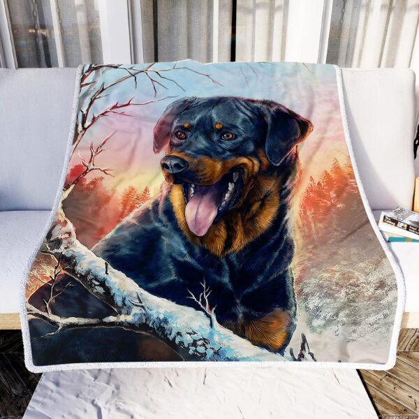 Love Dog Fleece Blanket Sherpa Blanket