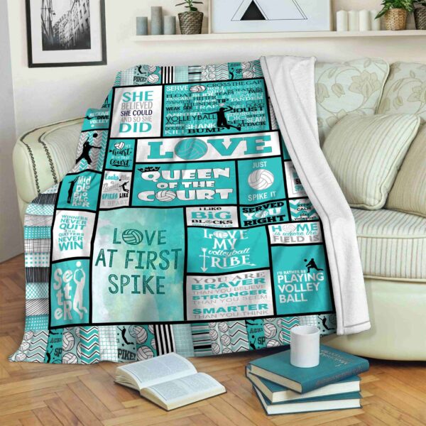 Volleyball Fleece Blanket Sherpa Blanket