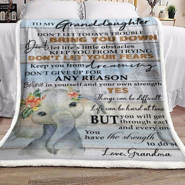 Grandma Granddaughter Fleece Blanket Sherpa Blanket
