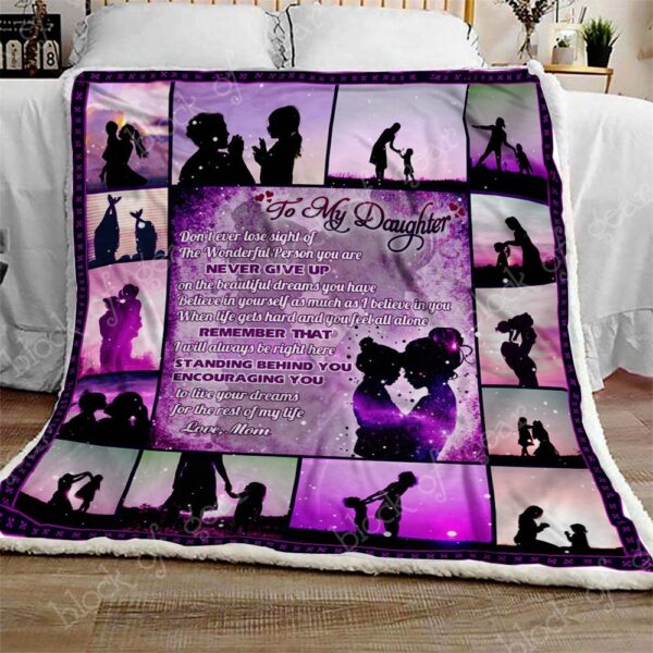 My Daughter I Love You Fleece Blanket Sherpa Blanket