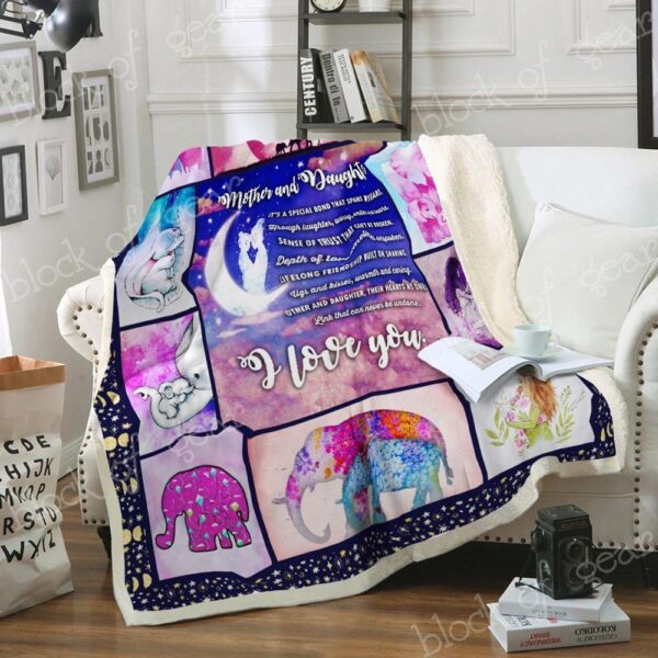 Elephant Fleece Blanket Sherpa Blanket