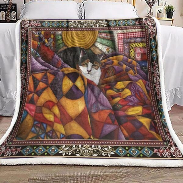 Cat Fleece Blanket Sherpa Blanket