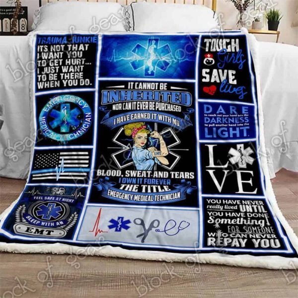 I Own It Forever EMT Fleece Blanket Sherpa Blanket