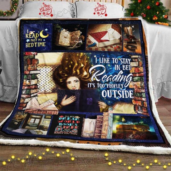 Reading Fleece Blanket Sherpa Blanket