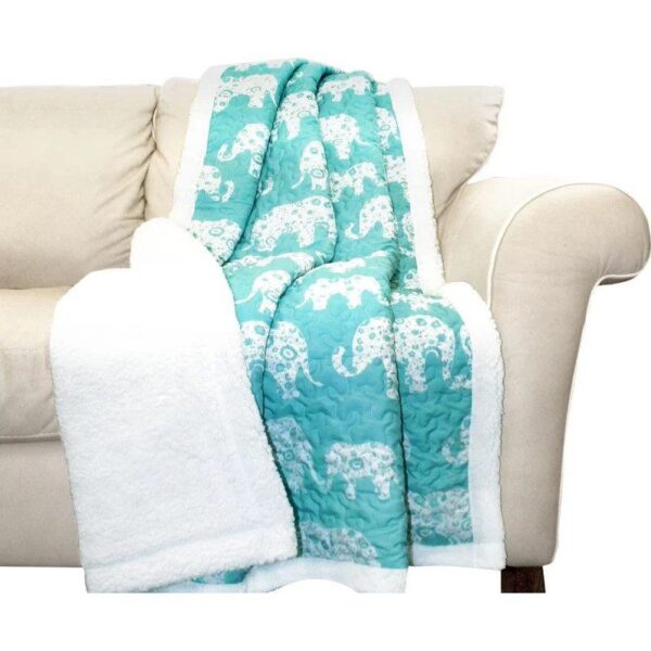 Elephant Fleece Blanket Sherpa Blanket