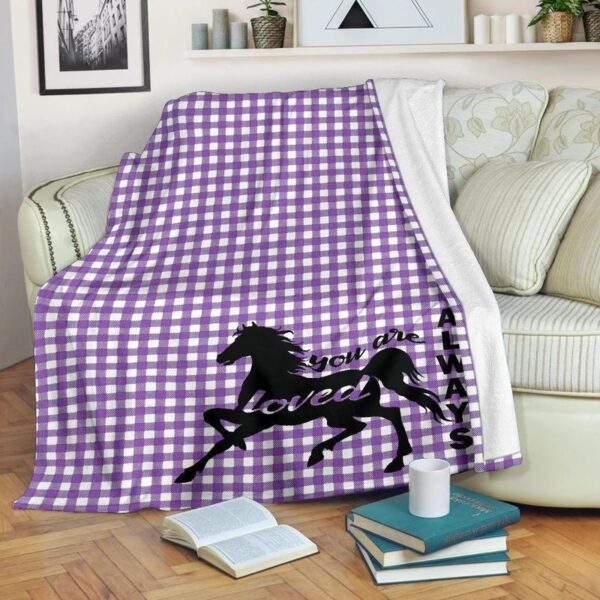 Horse Fleece Blanket Sherpa Blanket
