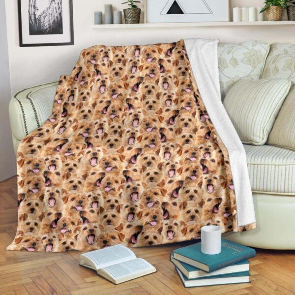 Norfolk Terrier Full Face Fleece Blanket Sherpa Blanket