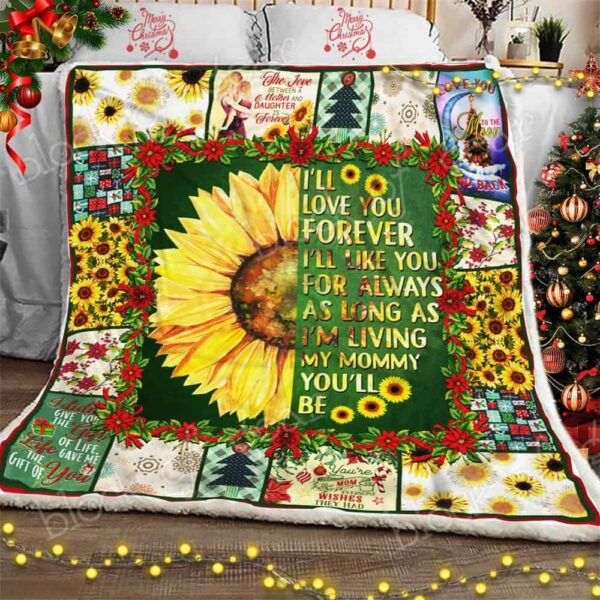 Sunflower Fleece Blanket Sherpa Blanket