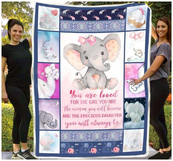 Elephant Fleece Blanket Sherpa Blanket