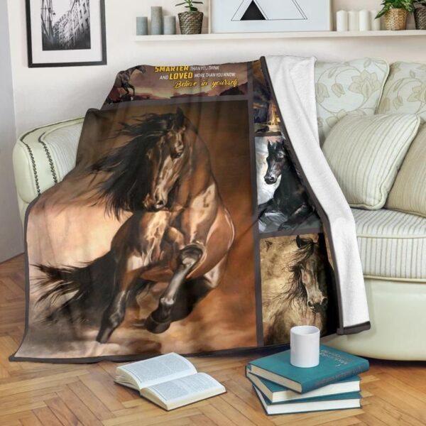 Horse Fleece Blanket Sherpa Blanket