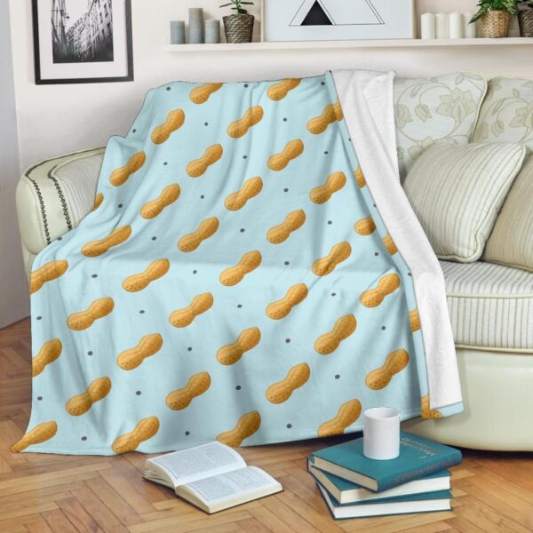 Peanut Pattern 3 Fleece Blanket Sherpa Blanket
