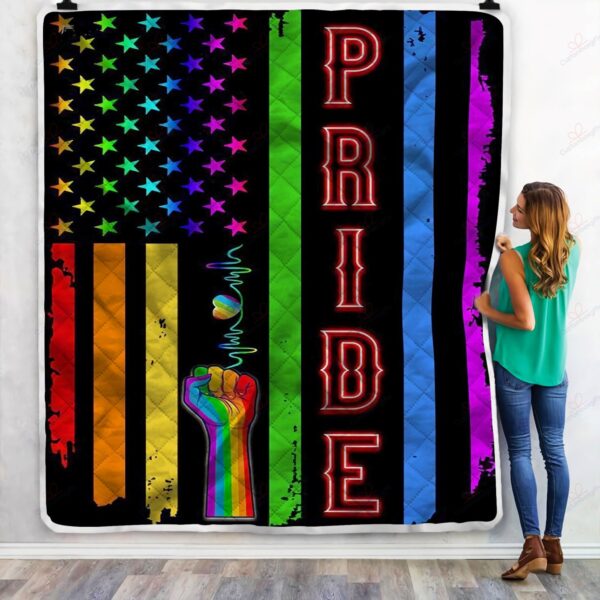 LGBTQ Flag Rainbow Pride Fleece Blanket Sherpa Blanket