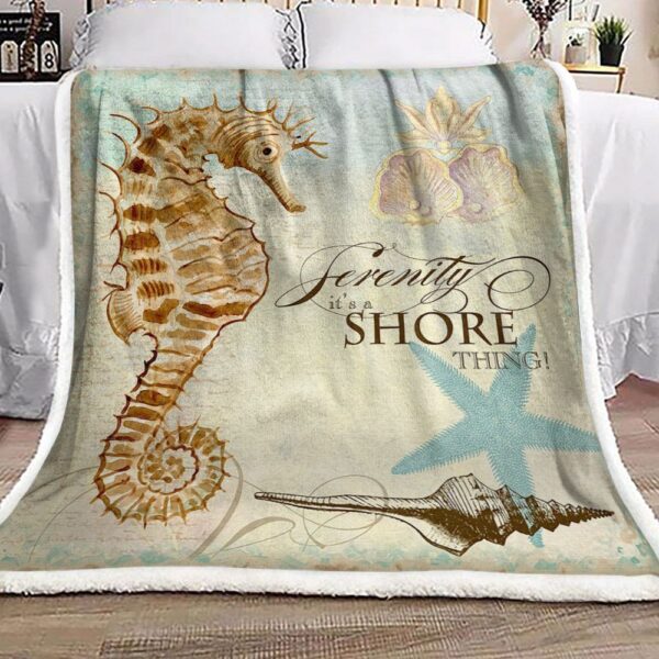 Seahorse Fleece Blanket Sherpa Blanket