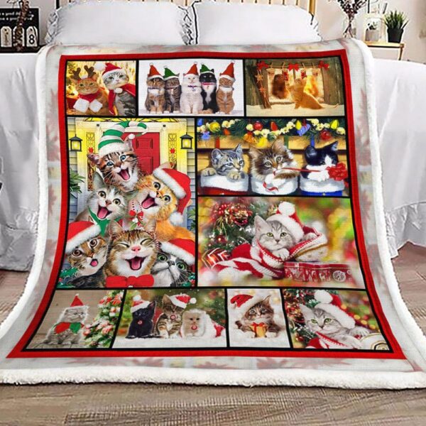 Cat Fleece Blanket Sherpa Blanket