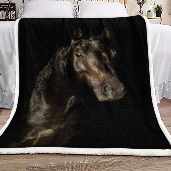 Horse Fleece Blanket Sherpa Blanket