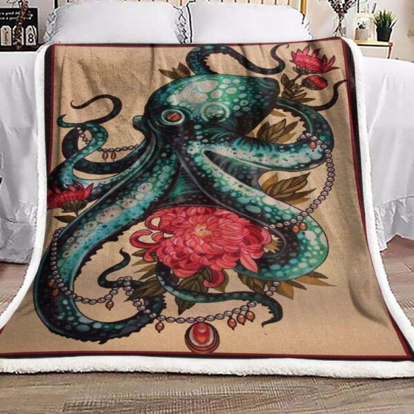 Octopus Fleece Blanket Sherpa Blanket