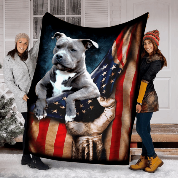 Pitbull Lovers Dog Fleece Blanket Sherpa Blanket