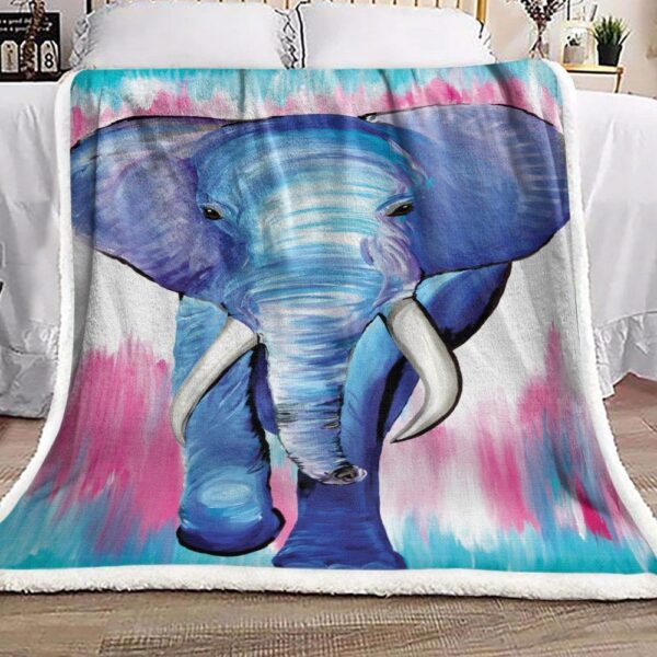 Elephant Fleece Blanket Sherpa Blanket
