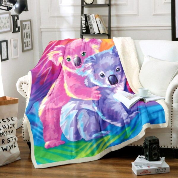 Koala Fleece Blanket Sherpa Blanket