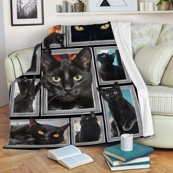 Cat Fleece Blanket Sherpa Blanket