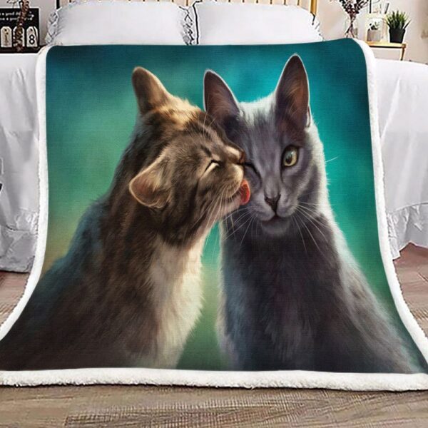 Cat Fleece Blanket Sherpa Blanket