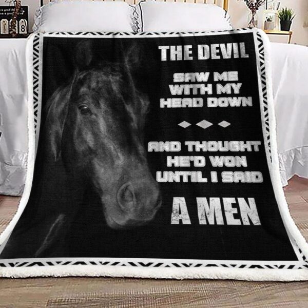 Horse Fleece Blanket Sherpa Blanket