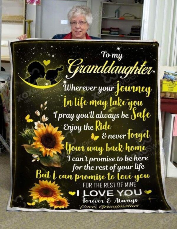 To my Granddaughter Fleece Blanket Sherpa Blanket