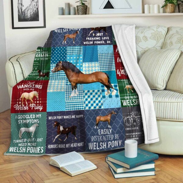 Horse Fleece Blanket Sherpa Blanket