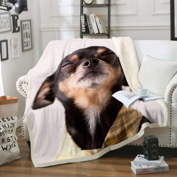 Chihuahua Fleece Blanket Sherpa Blanket