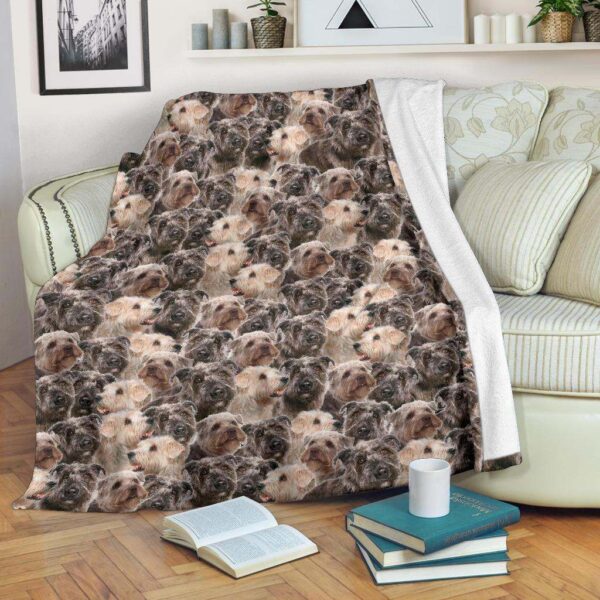 Glen of Imaal Terrier Full Face Fleece Blanket Sherpa Blanket