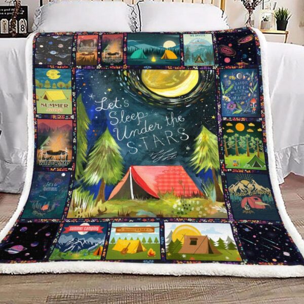 Camping Fleece Blanket Sherpa Blanket