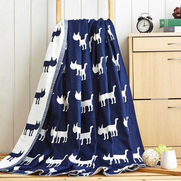 Cat Fleece Blanket Sherpa Blanket