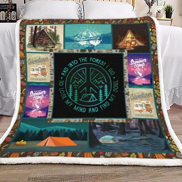 Camping Fleece Blanket Sherpa Blanket
