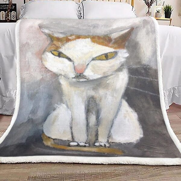 Cat Fleece Blanket Sherpa Blanket