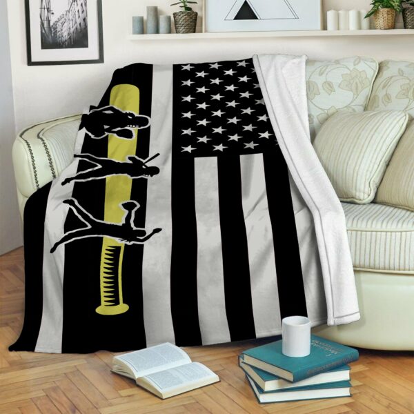 Hooded Softball Player Fleece Blanket Sherpa Blanket