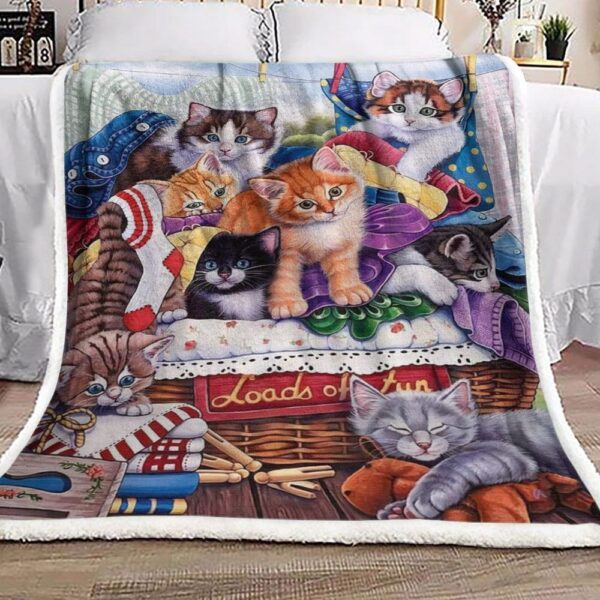 Cat Fleece Blanket Sherpa Blanket