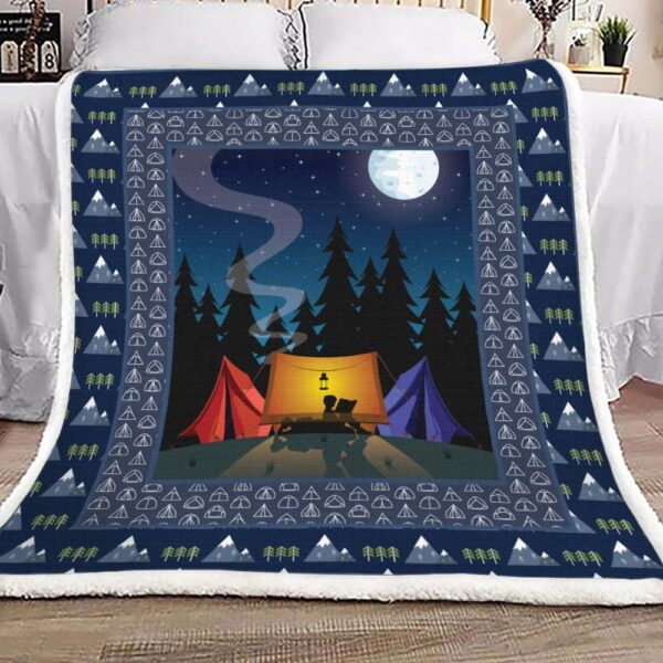 Camping Fleece Blanket Sherpa Blanket