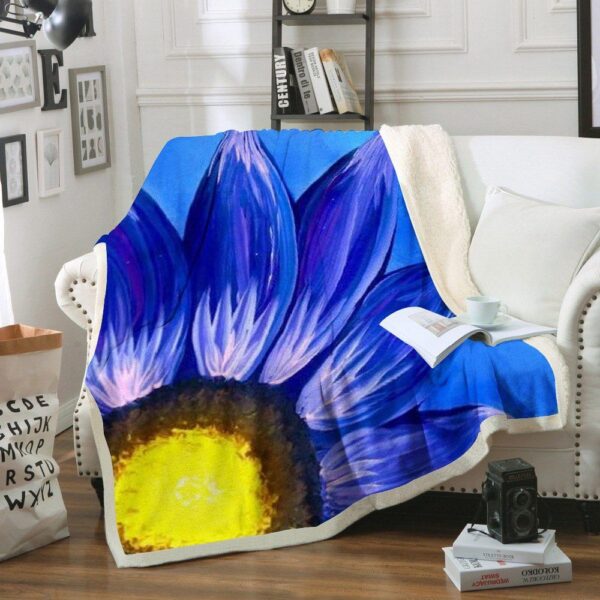 Sunflower Fleece Blanket Sherpa Blanket
