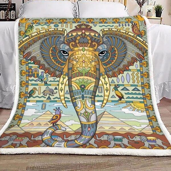 Elephant Fleece Blanket Sherpa Blanket