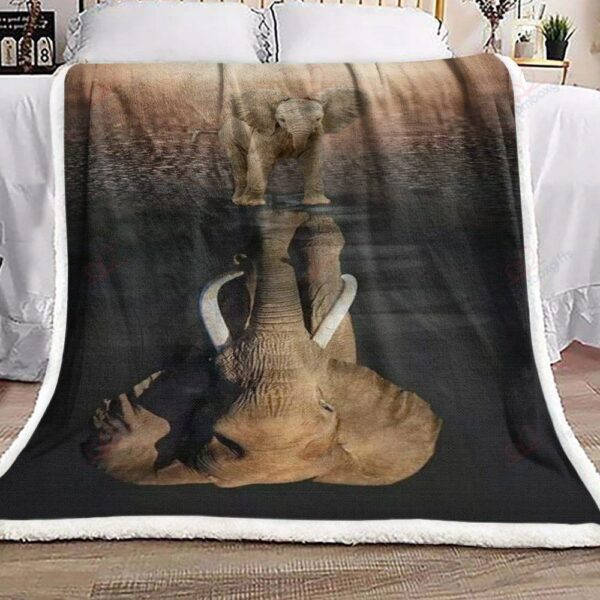 Elephant Fleece Blanket Sherpa Blanket