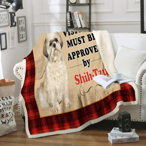 Shih-Tzu Fleece Blanket Sherpa Blanket