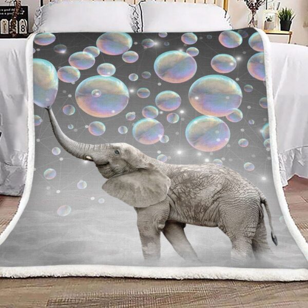 Elephant 11 Fleece Blanket Sherpa Blanket