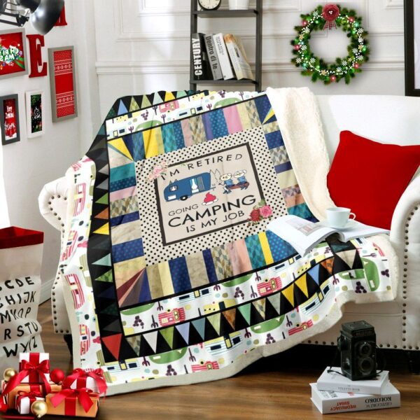 Camping Fleece Blanket Sherpa Blanket