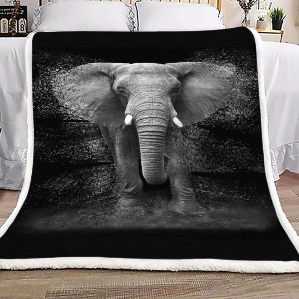 Elephant 7 Fleece Blanket Sherpa Blanket