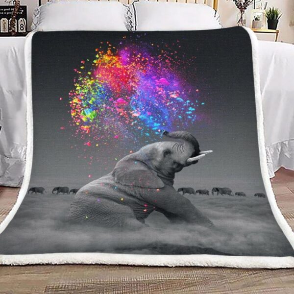 Elephant 6 Fleece Blanket Sherpa Blanket
