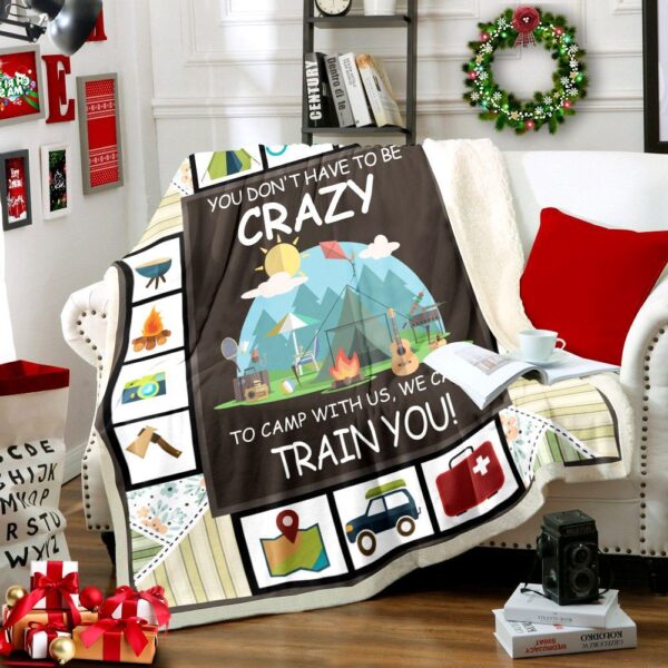 Camping Fleece Blanket Sherpa Blanket