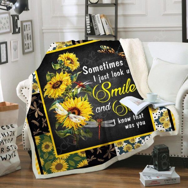 Sunflower Fleece Blanket Sherpa Blanket