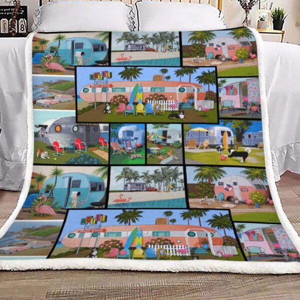 Camping Fleece Blanket Sherpa Blanket