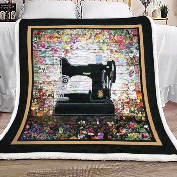 Sewing Machine Fleece Blanket Sherpa Blanket